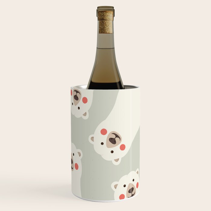 Polar Bear, Animal Portrait Wine Chiller Gallery Image 3