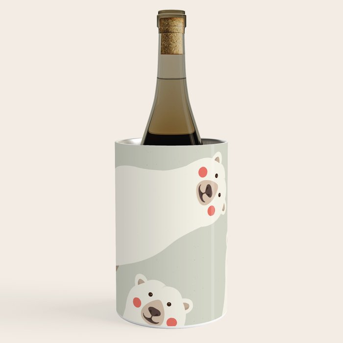 Polar Bear, Animal Portrait Wine Chiller Gallery Image 2