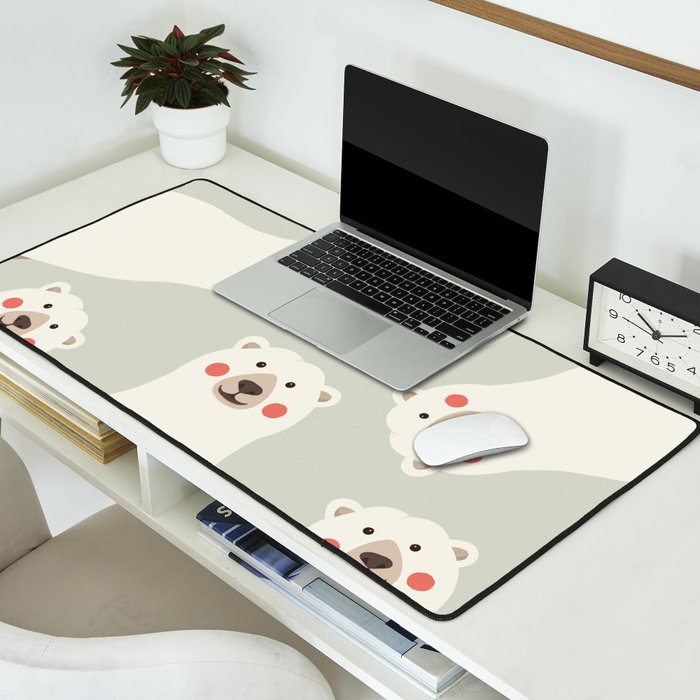 Polar Bear, Animal Portrait Desk Mat Gallery Image 2
