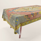 Moroccan Berber Geometric Rug Pattern Tablecloth Gallery Image 1