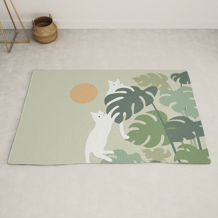 Cat and Plant 42 Rug Gallery Image 2