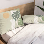 Cat and Plant 42 Pillow Sham Gallery Image 2