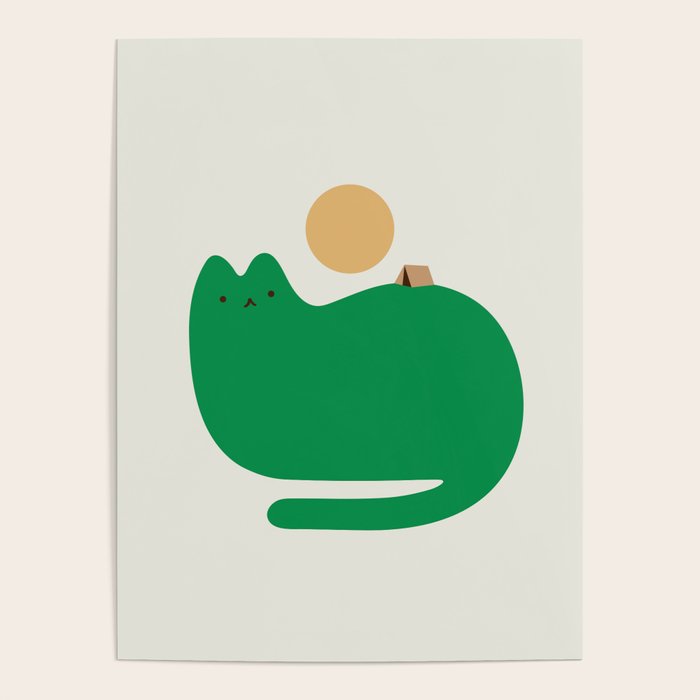 Cat Landscape 118A: Purrfect Campsite A Poster Gallery Image 1