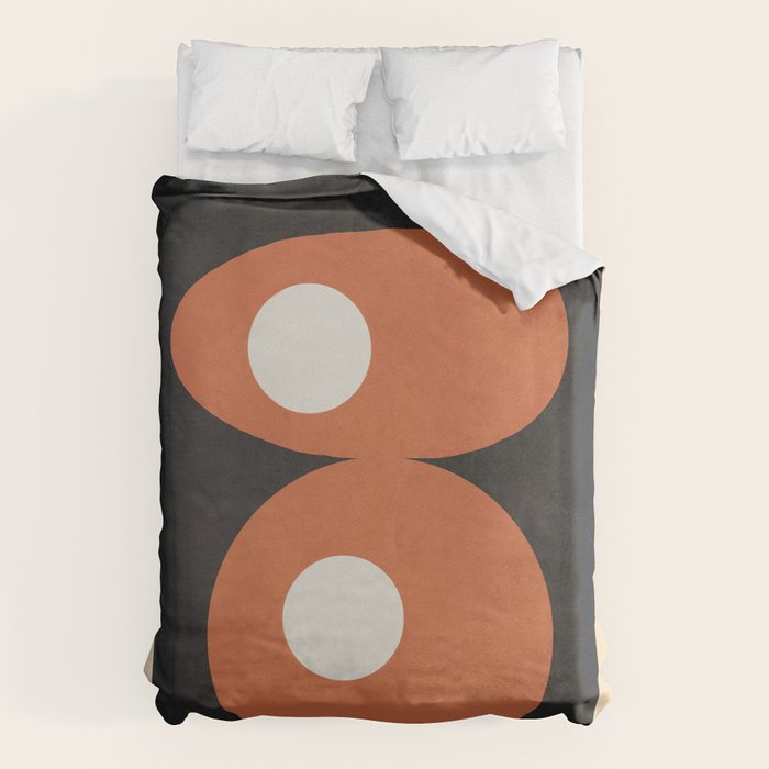 Mid-Century Abstract Balance 09 Duvet Cover Gallery Image 1