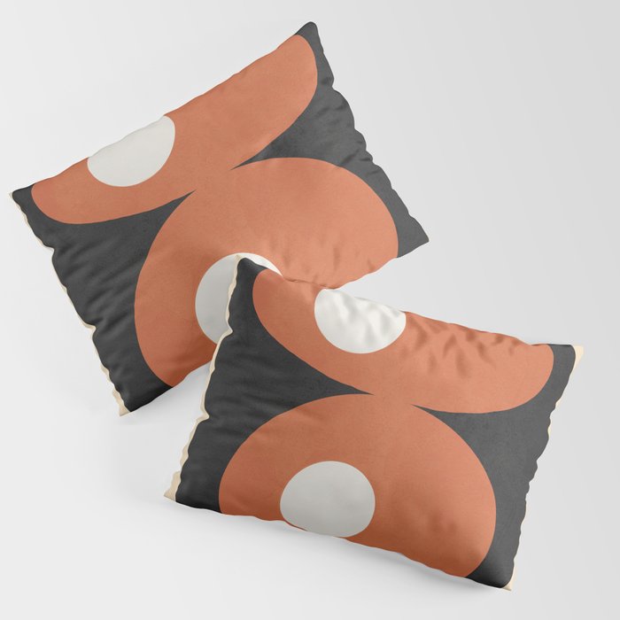 Mid-Century Abstract Balance 09 Pillow Sham Gallery Image 3