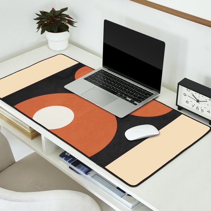 Mid-Century Abstract Balance 09 Desk Mat Gallery Image 2