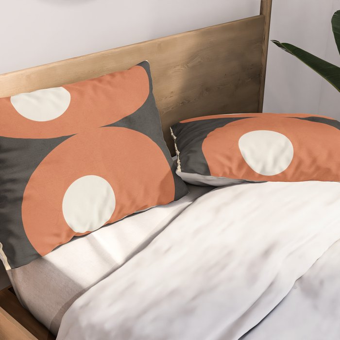 Mid-Century Abstract Balance 09 Pillow Sham Gallery Image 2
