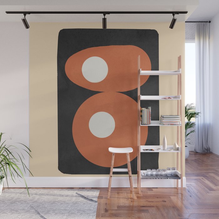 Mid-Century Abstract Balance 09 Wall Mural Gallery Image 1
