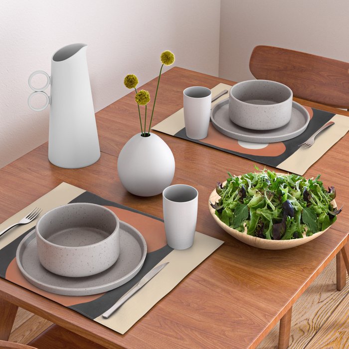 Mid-Century Abstract Balance 09 Placemat Gallery Image 2