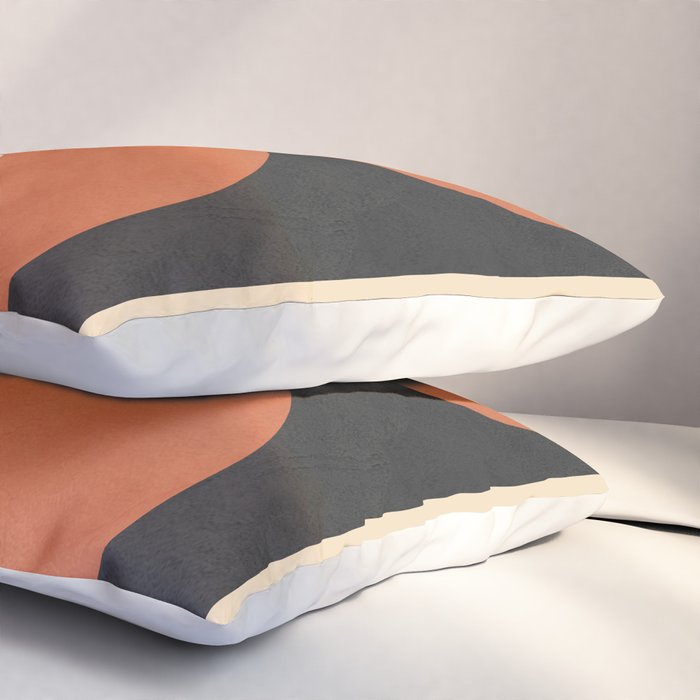 Mid-Century Abstract Balance 09 Pillow Sham Gallery Image 3
