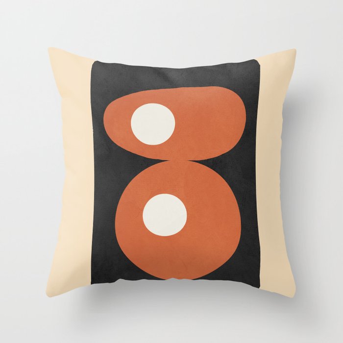 Mid-Century Abstract Balance 09 Throw Pillow Gallery Image 6