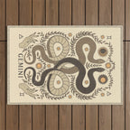 Gemini, The Twins Outdoor Rug Gallery Image 1