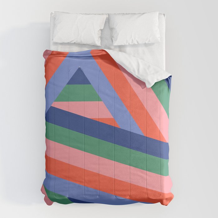 Ribbon Stripes - bold Comforter Gallery Image 1
