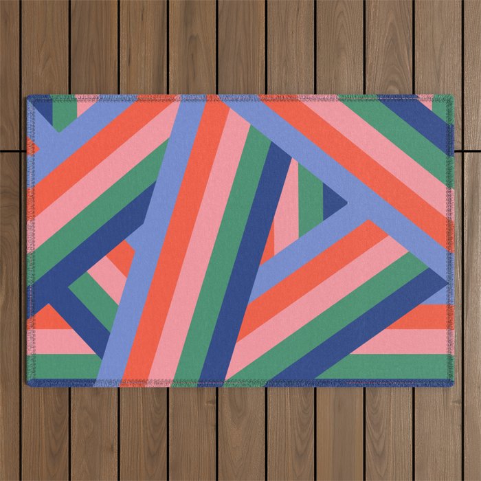 Ribbon Stripes - bold Outdoor Rug Gallery Image 1