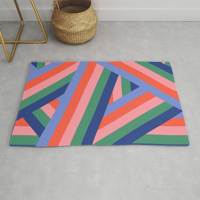 Ribbon Stripes - bold Rug Gallery Image 1