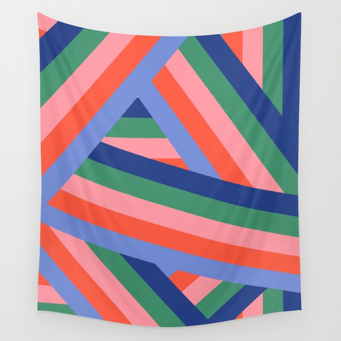 Ribbon Stripes - bold Wall Tapestry Gallery Image 4