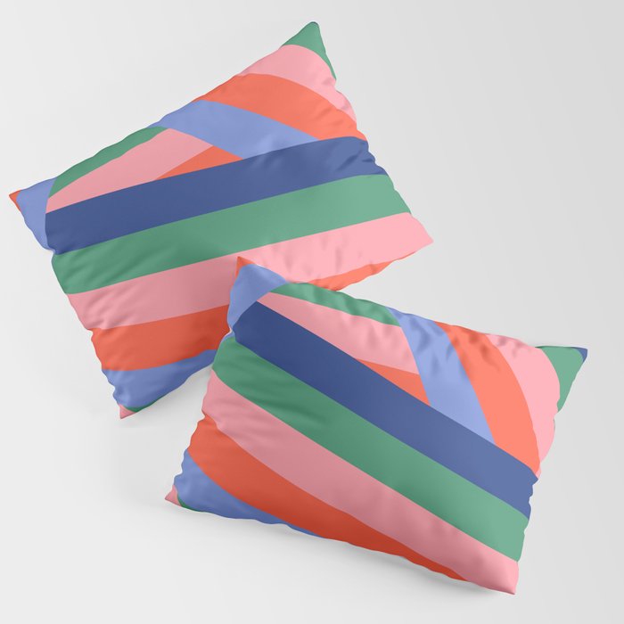 Ribbon Stripes - bold Pillow Sham Gallery Image 3