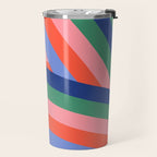 Ribbon Stripes - bold Travel Mug Gallery Image 2