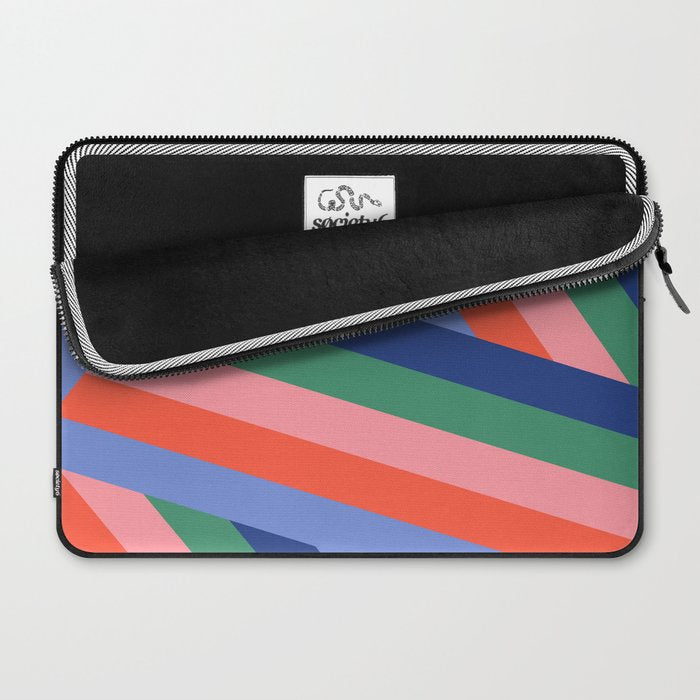 Ribbon Stripes - bold Laptop Sleeve Gallery Image 2