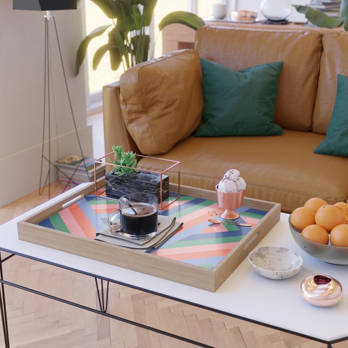 Ribbon Stripes - bold Serving Tray Gallery Image 2
