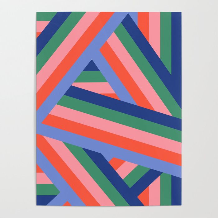 Ribbon Stripes - bold Poster Gallery Image 4