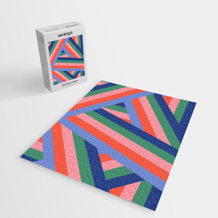 Ribbon Stripes - bold Jigsaw Puzzle Gallery Image 2