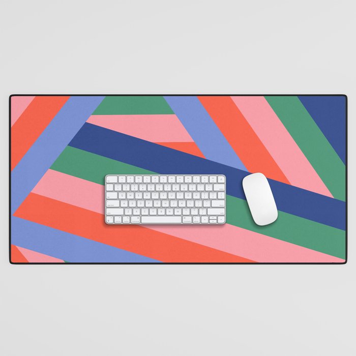 Ribbon Stripes - bold Desk Mat Gallery Image 1