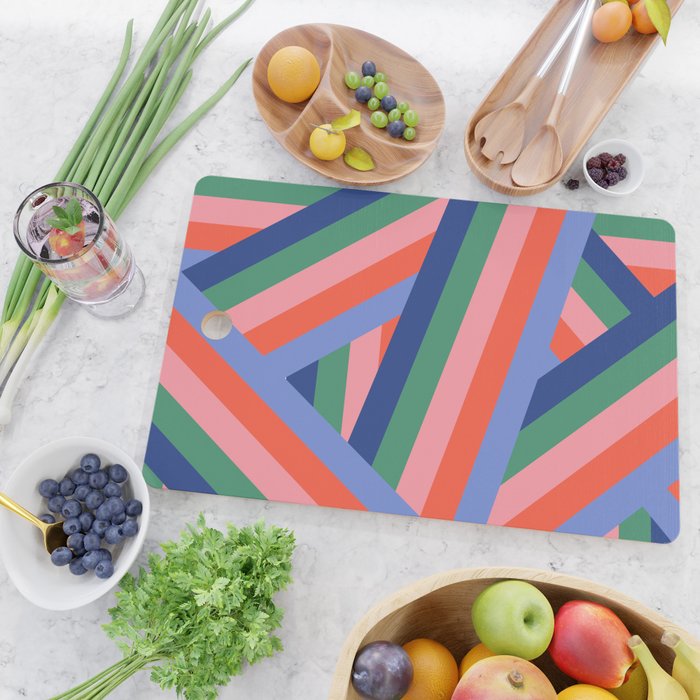 Ribbon Stripes - bold Cutting Board Gallery Image 2