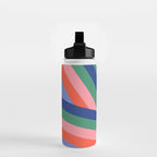 Ribbon Stripes - bold Water Bottle Gallery Image 2