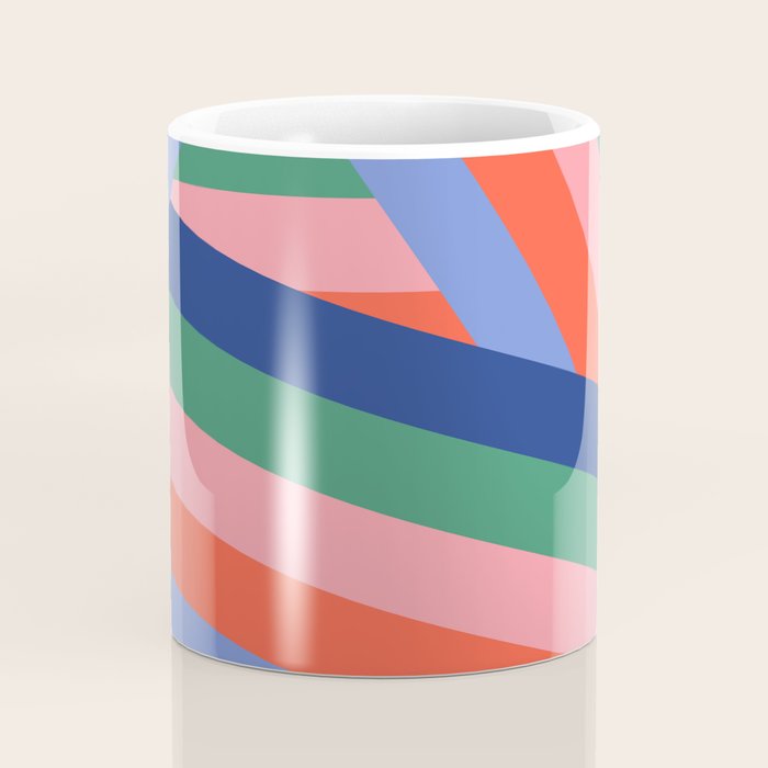 Ribbon Stripes - bold Coffee Mug Gallery Image 4