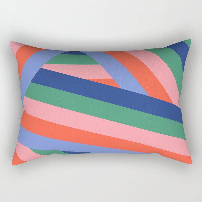 Ribbon Stripes - bold Rectangular Pillow Gallery Image 2