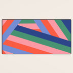 Ribbon Stripes - bold Desk Mat Gallery Image 3