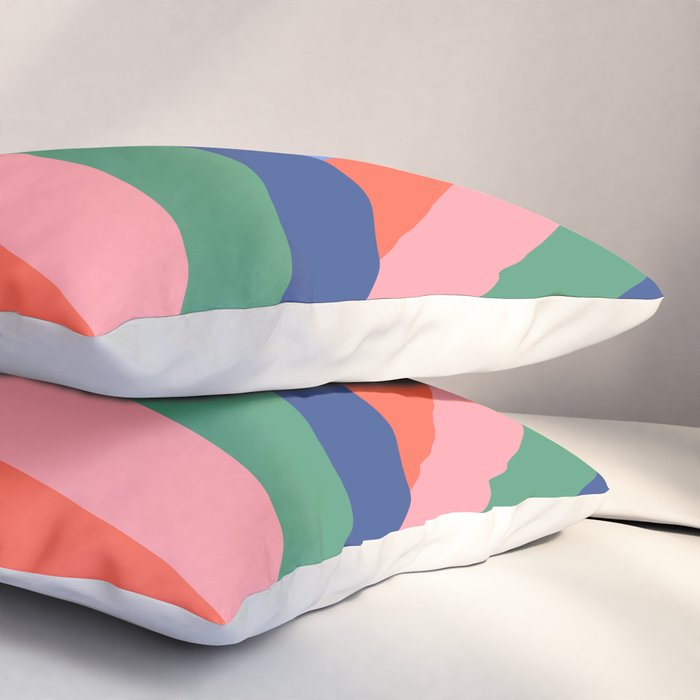 Ribbon Stripes - bold Pillow Sham Gallery Image 3