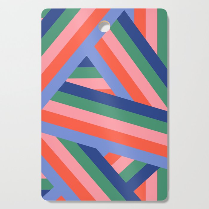 Ribbon Stripes - bold Cutting Board Gallery Image 1
