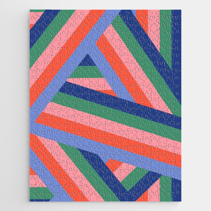 Ribbon Stripes - bold Jigsaw Puzzle Gallery Image 1