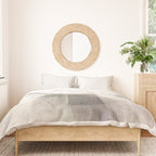 Beige and Brown Minimalist Abstract Painting Duvet Cover Gallery Image 3