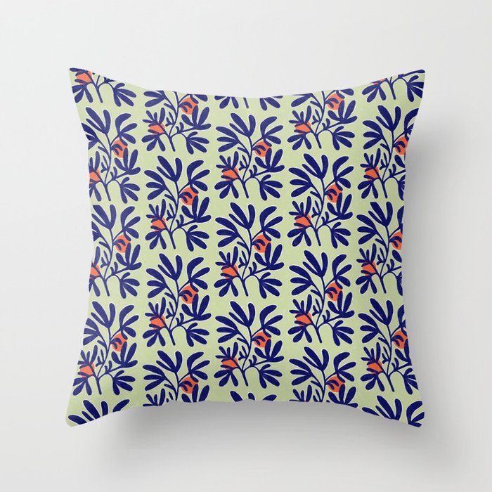Inspiration Matisse leaves Throw Pillow Gallery Image 6
