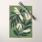 Minimal Abstract Plant Growth Wrapping Paper Gallery Image 1
