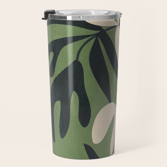 Minimal Abstract Plant Growth Travel Mug Gallery Image 3