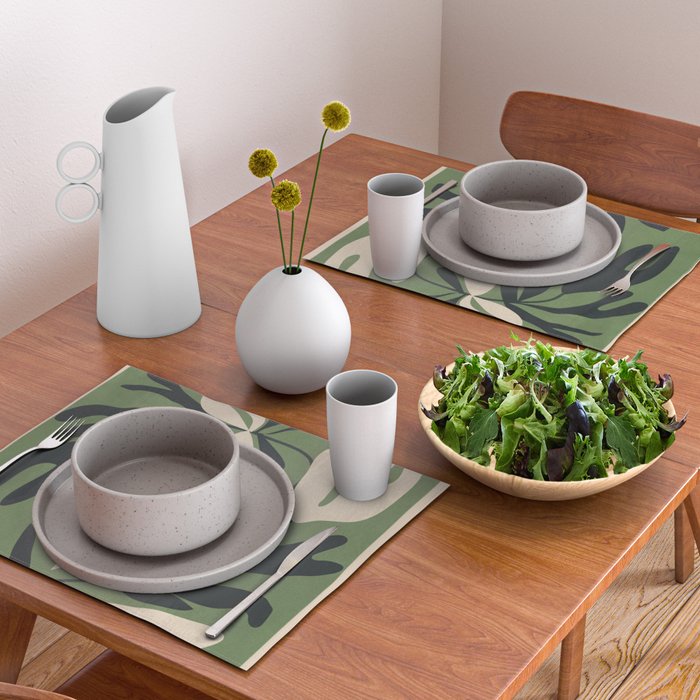 Minimal Abstract Plant Growth Placemat Gallery Image 2