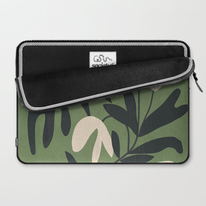 Minimal Abstract Plant Growth Laptop Sleeve Gallery Image 2