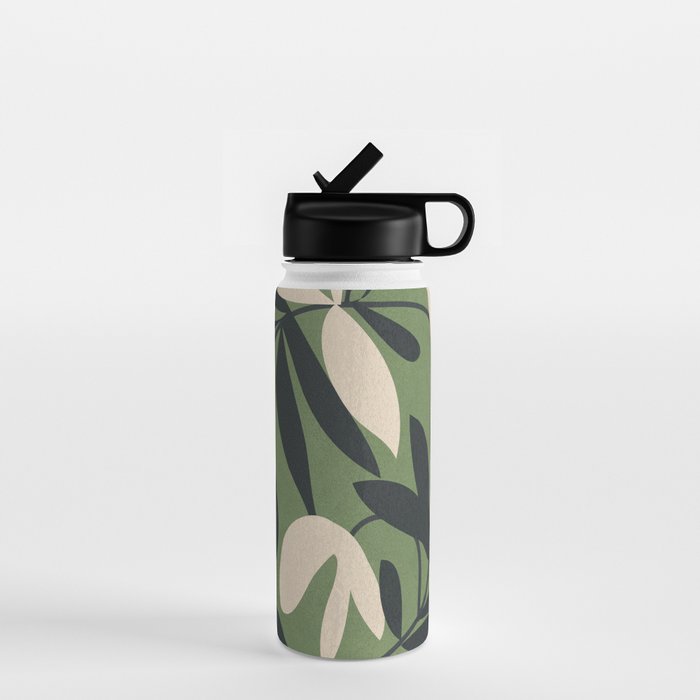 Minimal Abstract Plant Growth Water Bottle Gallery Image 1