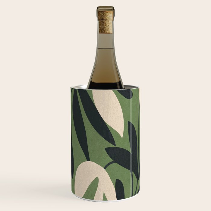 Minimal Abstract Plant Growth Wine Chiller Gallery Image 1