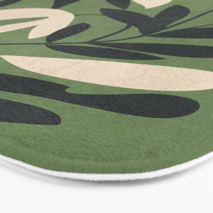 Minimal Abstract Plant Growth Bath Mat Gallery Image 3