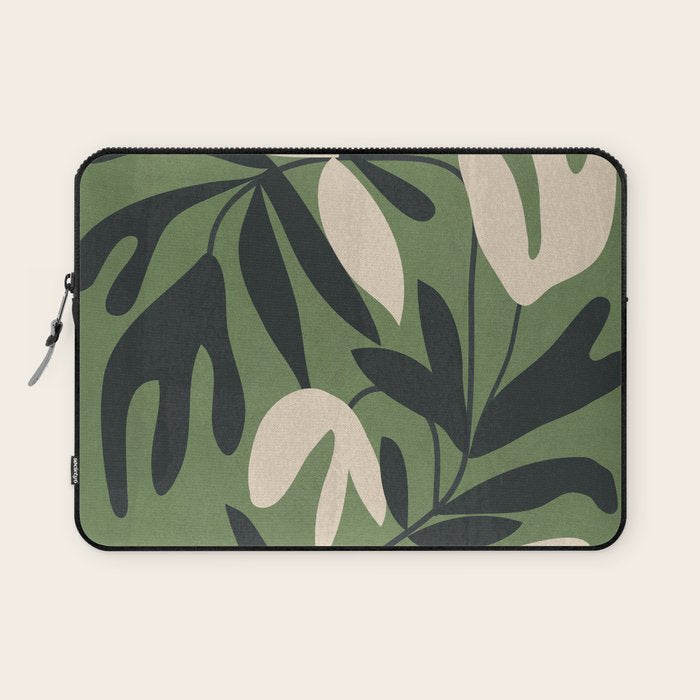 Minimal Abstract Plant Growth Laptop Sleeve Gallery Image 1