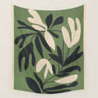 Minimal Abstract Plant Growth Wall Tapestry Gallery Image 4