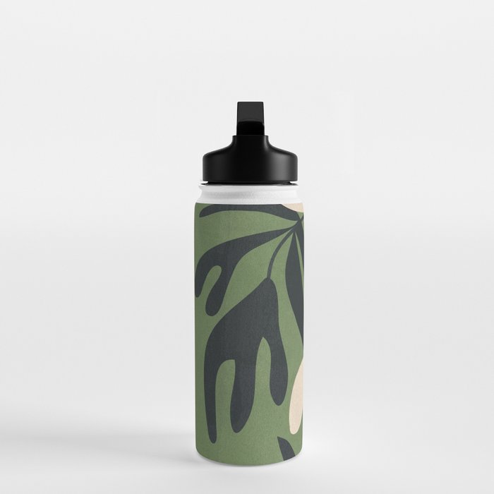 Minimal Abstract Plant Growth Water Bottle Gallery Image 3