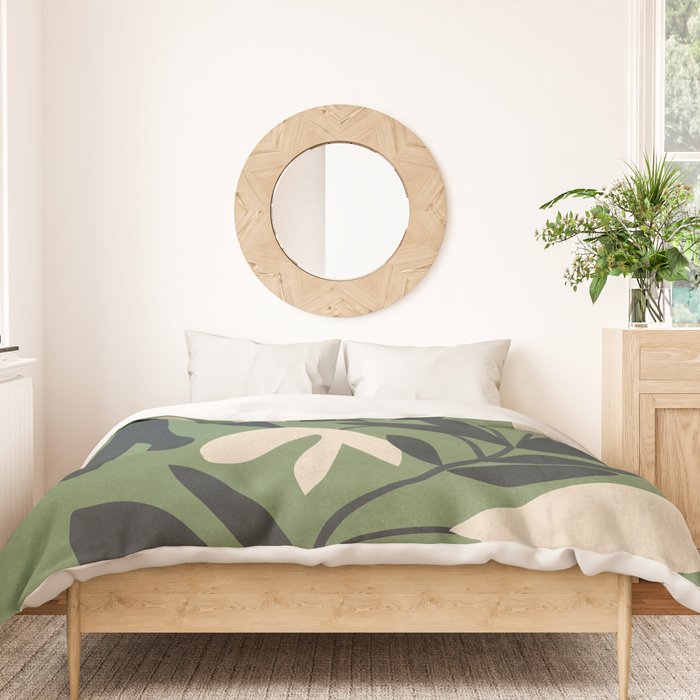 Minimal Abstract Plant Growth Duvet Cover Gallery Image 3