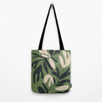 Minimal Abstract Plant Growth Tote Bag Gallery Image 2