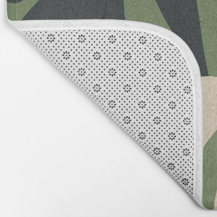 Minimal Abstract Plant Growth Bath Mat Gallery Image 2